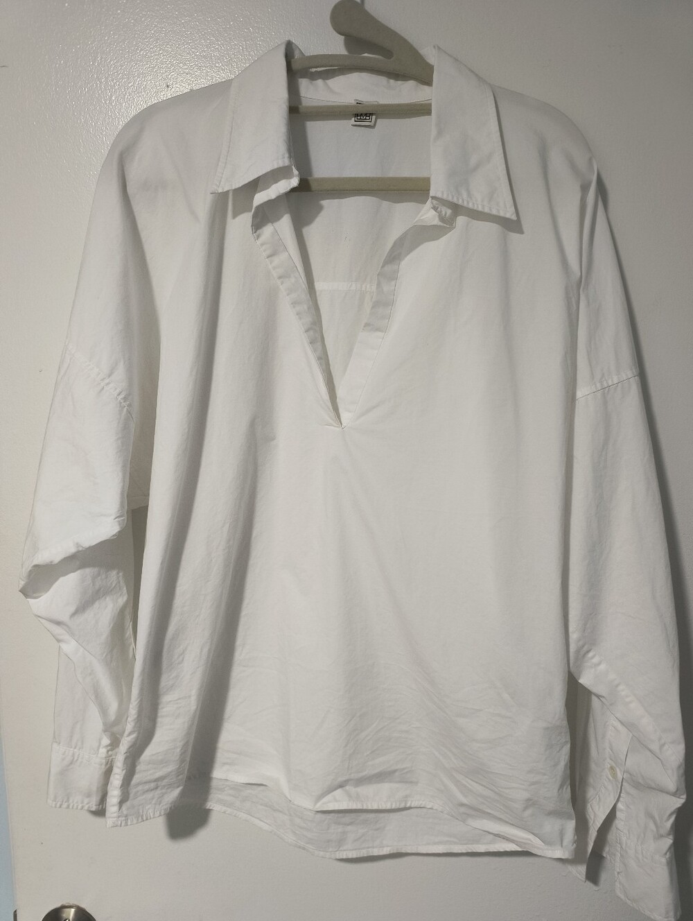 Toteme White Poplin Shirt Sz 36